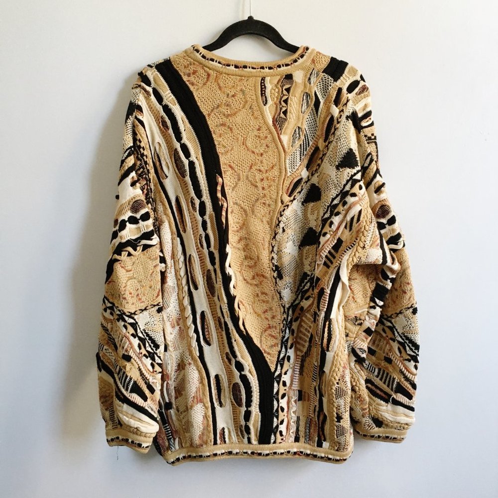 VINTAGE 1990s Tundra Textured Chunky Knit Sweater - Picture 6 of 8